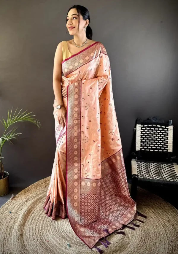 16July-Soft Silk Sari-option - Image 2