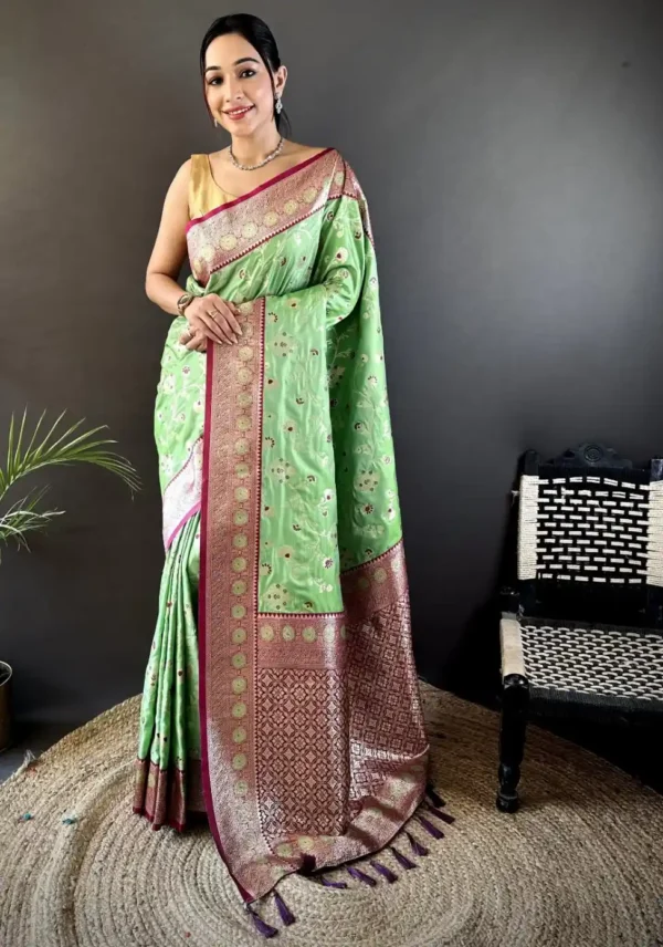 16July-Soft Silk Sari-option - Image 3
