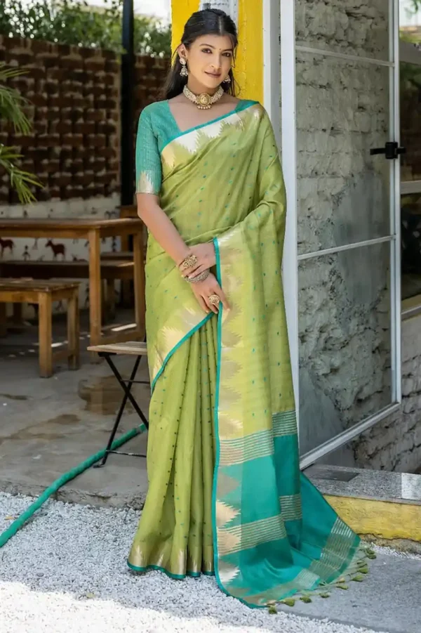 20July-Semi Tussar Sari- options - Image 3