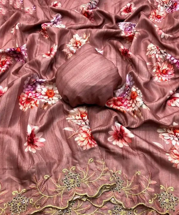 24July- Chiffon Crush sari-options - Image 4