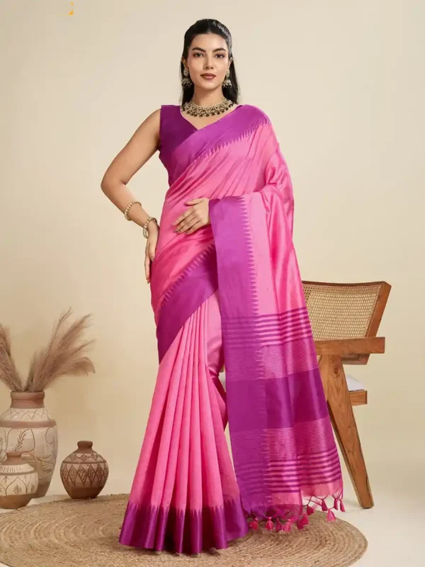 27July-Khadi Silk Sari-options - Image 5